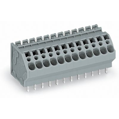 Złączka do płytek drukowanych 4mm2 RM 5mm 5-bieg szara /60szt./ WAGO (745-105/005-000)