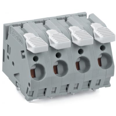 Złączka do płytek drukowanych dźwignia 6mm2 RM 10mm 9-bieg szara /10szt./ WAGO (2706-259)