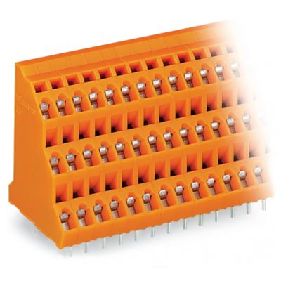 3-piętrowa złączka do płytek drukowanych 2,5mm2 RM 5,08mm 48-bieg czarny /12szt./ WAGO (737-416/000-004)