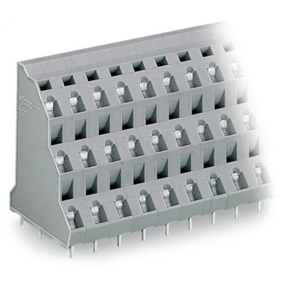 3-piętrowa złączka do płytek drukowanych 2,5mm2 RM 7,5mm 15-bieg szara /24szt./ WAGO (737-505)