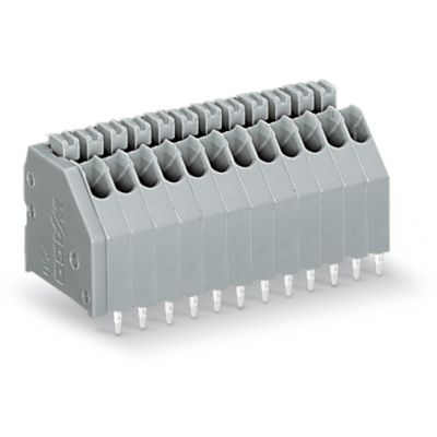 Złączka do płytek drukowanych przycisk 0,5mm2 RM 2,5mm 7-bieg szara /60szt./ WAGO (250-307)