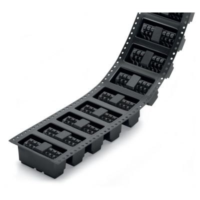 Złączka THR do płytek drukowanych przycisk 1,5mm2 RM 3,5mm 8-bieg czarny /160szt./ WAGO (250-208/353-604/997-406)
