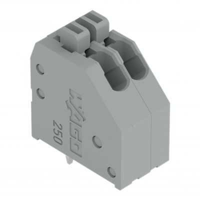 Listwa zaciskowa do płytek drukowanych 3-biegunowa szara raster 2,5mm 250-403 /130szt./ WAGO (250-403)