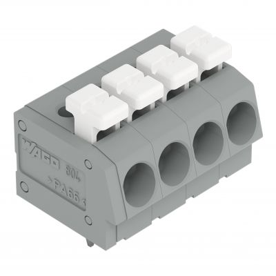 Złączka do płytek drukowanych przycisk 2,5mm2 RM 5mm 2-bieg szara /105szt./ WAGO (804-102)