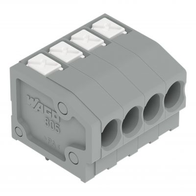 Listwa zaciskowa do płytek drukowanych 5-biegunowa szara raster 3,5mm 805-305 /65szt./ WAGO (805-305)