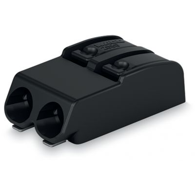 Złączka SMD do płytek drukowanych przycisk 0,75mm2 raster 4mm 2-bieg. czarna /1000szt./ WAGO (2060-472/998-404)