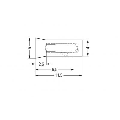 Złączka SMD do płytek drukowanych przycisk 0,75mm2 raster 6,5mm 1-bieg. /2650szt./ WAGO (2065-100/998-403)