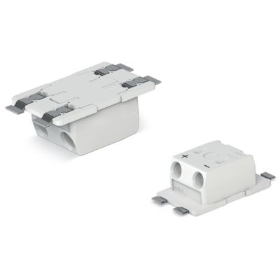 Złączka SMD-Through-Board do pł.druk. 0,75mm2 raster 6,5mm 2-bieg. biała /477szt./ WAGO (2070-522/998-406)