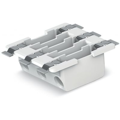 Złączka SMD-Through-Board do pł.druk. 0,75mm2 raster 6,5mm 3-bieg. biała /318szt./ WAGO (2070-453/998-406)