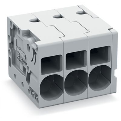 Złączka do płytek drukowanych 6mm2 RM 7,5mm 3-bieg szara /90szt./ WAGO (2626-1103/020-000)