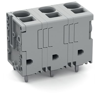 Złączka do płytek drukowanych 6mm2 raster 15mm 2-bieg szara /90szt./ WAGO (2626-3452)