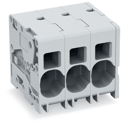 Złączka do płytek drukowanych 16mm2 RM 10mm 3-bieg szara /50szt./ WAGO (2636-1103/020-000)