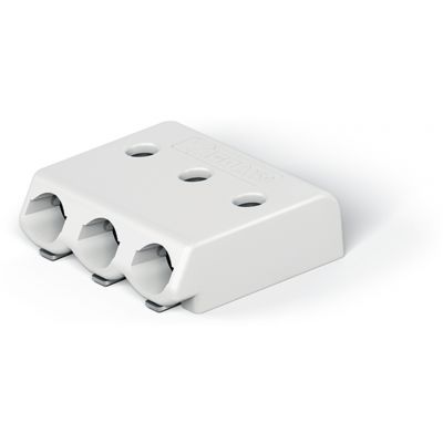 Złączka SMD do płytek drukowanych 0,5mm2 raster 3mm 3-bieg. biała /1750szt./ WAGO (2059-303/998-403)