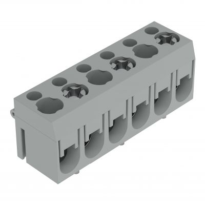 Złączka do płytek drukowanych 2,5mm2 RM 5mm 3-bieg szara /100szt./ WAGO (237-146)