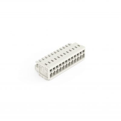 Gniazdo MCS-MINI Classic 12-biegunowe jasnoszare raster 3,5mm 734-112 /50szt./ WAGO (734-112)