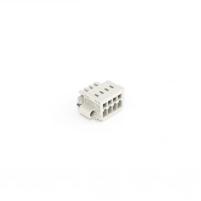 Gniazdo MCS-MINI Classic 4-biegunowy jasnoszare raster 3,5mm 734-104/107-000 /100szt./ WAGO (734-104/107-000)