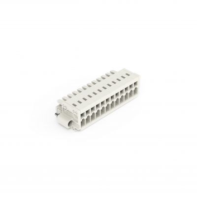 1-przewodowe gniazdo CAGE CLAMP pełna ochrona przed błędnym wetknięciem jasnoszary /50szt./ WAGO (734-112/107-000)