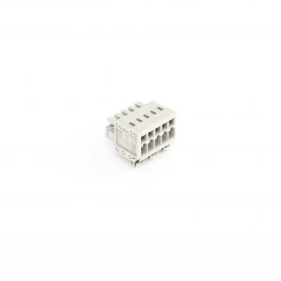 1-przewodowe gniazdo CAGE CLAMP pełna ochrona przed błędnym wetknięciem jasnoszary /100szt./ WAGO (734-105/008-000)