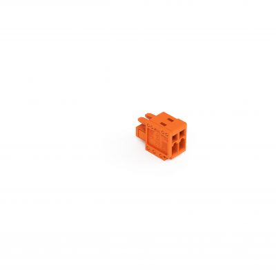 Gniazdo MCS-MINI Classic 2-biegunowe pomarańczowe raster 3,81mm 734-202 /200szt./ WAGO (734-202)