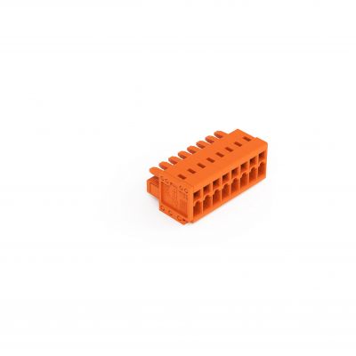 Gniazdo MCS-MINI Classic 8-biegunowe pomarańczowe raster 3,81mm 734-208 /50szt./ WAGO (734-208)