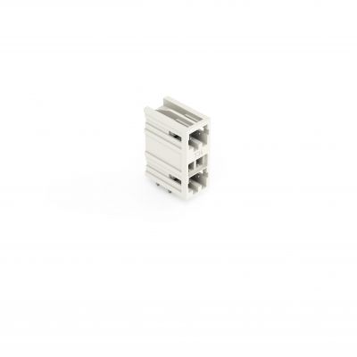 Wtyk dwupiętrowy THT 1.0x1.0mm solder pin konstrukcja kątowa jasnoszary /100szt./ WAGO (734-402)
