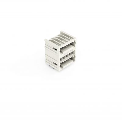 Wtyk dwupiętrowy THT 1.0x1.0mm solder pin konstrukcja kątowa jasnoszary /100szt./ WAGO (734-405)