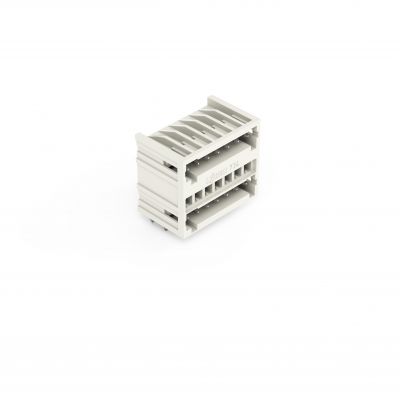 Wtyk dwupiętrowy THT 1.0x1.0mm solder pin konstrukcja kątowa jasnoszary /50szt./ WAGO (734-407)
