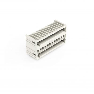 Wtyk dwupiętrowy MCS-MINI 2x12 biegunowy jasnoszary raster 3,5mm 734-412 /50szt./ WAGO (734-412)