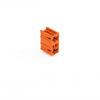 Wtyk dwupiętrowy MCS-MINI 2x2 biegunowy pomarańczowa raster 3,81mm 734-432 /100szt./ WAGO (734-432)