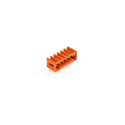 Wtyk MCS-MINI Classic 6-biegunowy pomarańczowy raster 3,81mm 734-266 /100szt./ WAGO (734-266)