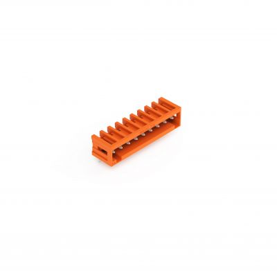 Wtyk THT Pin lutowniczy 1,0x1,0mm konstrukcja kątowa pomarańczowy /100szt./ WAGO (734-269)