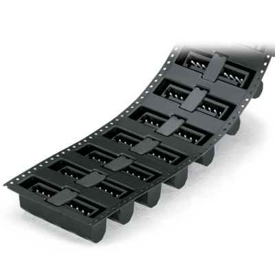 Wtyk THR Pin lutowniczy 1,0x1,0mm konstrukcja prosta czarny /200szt./ WAGO (734-142/105-604/997-407)