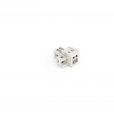 Wtyk 1-przewodowy CAGE CLAMP pełna ochrona przed błędnym wetknięciem jasnoszary /100szt./ WAGO (734-302/019-000)