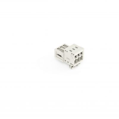 Wtyk 1-przewodowy CAGE CLAMP pełna ochrona przed błędnym wetknięciem jasnoszary /100szt./ WAGO (734-303/018-000)
