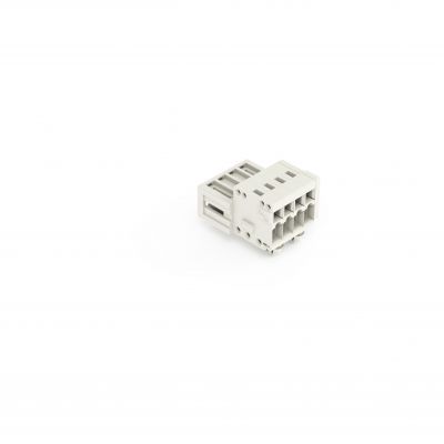 Wtyk 1-przewodowy CAGE CLAMP pełna ochrona przed błędnym wetknięciem jasnoszary /100szt./ WAGO (734-304/018-000)
