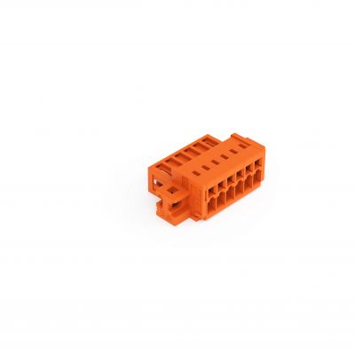 Wtyk 1-przewodowy CAGE CLAMP pełna ochrona przed błędnym wetknięciem. pomarańczowa /50szt./ WAGO (734-336/019-000)