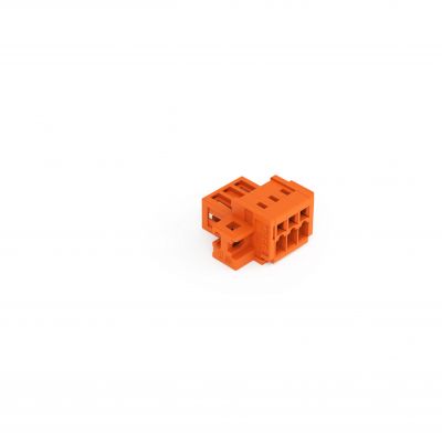 Wtyk MCS-MINI Classic 3-biegunowy pomarańczowy raster 3,81mm 734-333/019-000 /100szt./ WAGO (734-333/019-000)