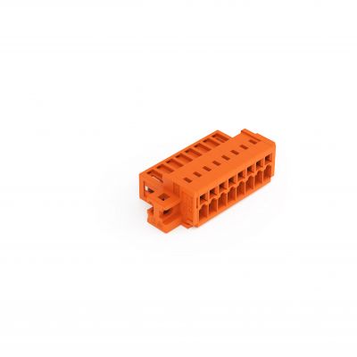 Wtyk 1-przewodowy CAGE CLAMP pełna ochrona przed błędnym wetknięciem. pomarańczowa /50szt./ WAGO (734-338/019-000)