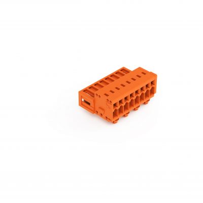 Wtyk 1-przewodowy CAGE CLAMP pełna ochrona przed błędnym wetknięciem. pomarańczowa /50szt./ WAGO (734-338/018-000)