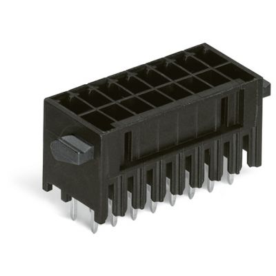 Wtyk THR 2-rzędowy Pin lutowniczy 0,8x0,8mm konstrukcja prosta czarny /20szt./ WAGO (713-1411/116-000)