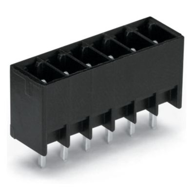 Wtyk THT Pin lutowniczy 0,8x0,8mm konstrukcja prosta czarny /200szt./ WAGO (714-134)