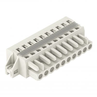 Gniazdo MCS-MIDI Classic 10-biegunowe jasnoszare raster 5mm 721-110/027-000 /25szt./ WAGO (721-110/027-000)