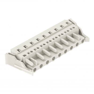 1-przewodowe gniazdo CAGE CLAMP pełna ochrona przed błędnym wetknięciem jasnoszary /25szt./ WAGO (721-209/037-000)