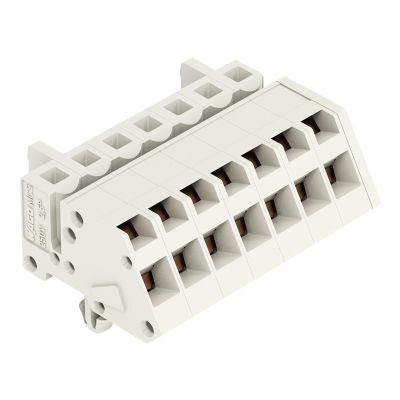 Gniazdo MCS-MIDI Classic kątowe 7-biegunowe jasnoszare raster 5mm 721-307/008-000 /50szt./ WAGO (721-307/008-000)