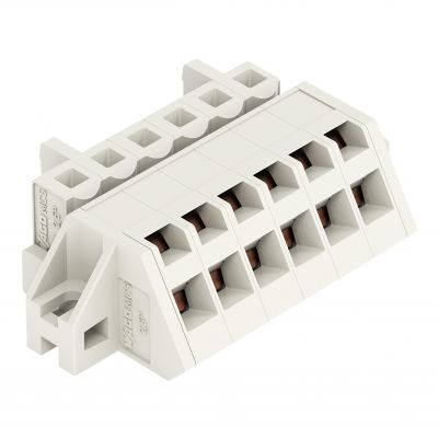 Gniazdo MCS-MIDI Classic kątowe 6-biegunowe jasnoszare raster 5mm 721-306/031-000 /50szt./ WAGO (721-306/031-000)