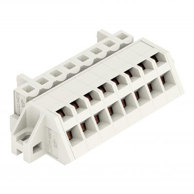 1-przewodowe gniazdo kątowe CAGE CLAMP pełna ochrona przed błędnym wetknięciem jasnoszary /50szt./ WAGO (721-308/031-000)