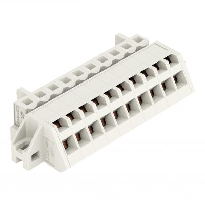 1-przewodowe gniazdo kątowe CAGE CLAMP pełna ochrona przed błędnym wetknięciem jasnoszary /25szt./ WAGO (721-310/031-000)