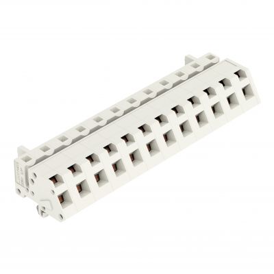 1-przewodowe gniazdo kątowe CAGE CLAMP pełna ochrona przed błędnym wetknięciem jasnoszary /25szt./ WAGO (721-342/008-000)