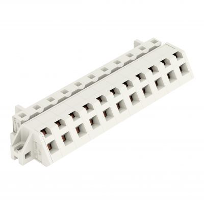 1-przewodowe gniazdo kątowe CAGE CLAMP pełna ochrona przed błędnym wetknięciem jasnoszary /10szt./ WAGO (721-341/031-000)