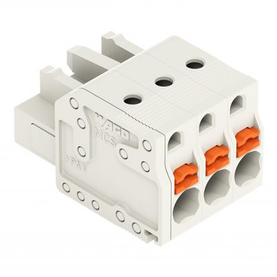 Gniazdo MCS-MIDI 3-biegunowy jasnoszare raster 5mm 2721-103/026-000 /100szt./ WAGO (2721-103/026-000)